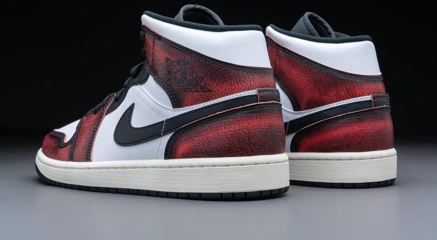 Jordan Air 1 Mid Se Black Infrared 23 White Sail Schoenmaat 40 1 2 Sneakers DV9565 006 - Foto 11