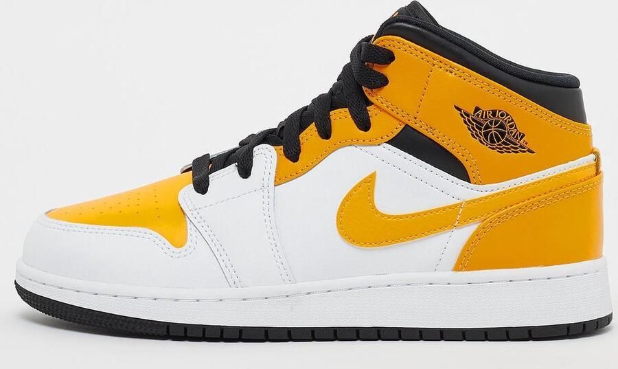 Nike Air Jordan 1 Mid (GS) White University Gold Black EUR