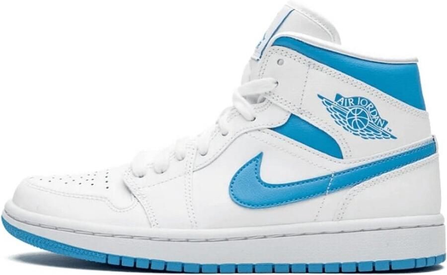 Air Jordan 1 Mid Nike White DK Powder Blue White BQ6472 114 EUR