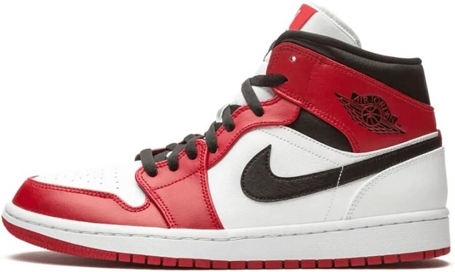 Nike Air Jordan 1 Mid White Gym Red-Black Chicago