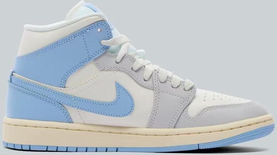 Nike Air Jordan 1 Mid Wit Blauw Sneakers Dames