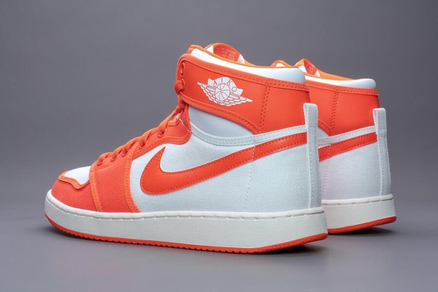 Nike Air Jordan 1 Retro AJKO Syracuse Heren Sneakers Sportschoenen Schoenen Grijs-Oranje DO5047 - Foto 5