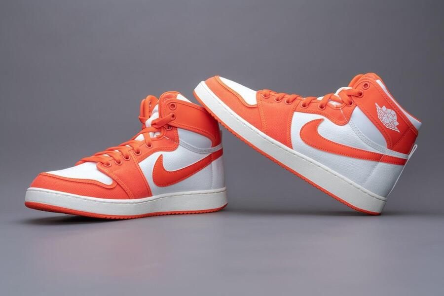 Nike Air Jordan 1 Retro AJKO Syracuse Heren Sneakers Sportschoenen Schoenen Grijs-Oranje DO5047 - Foto 6