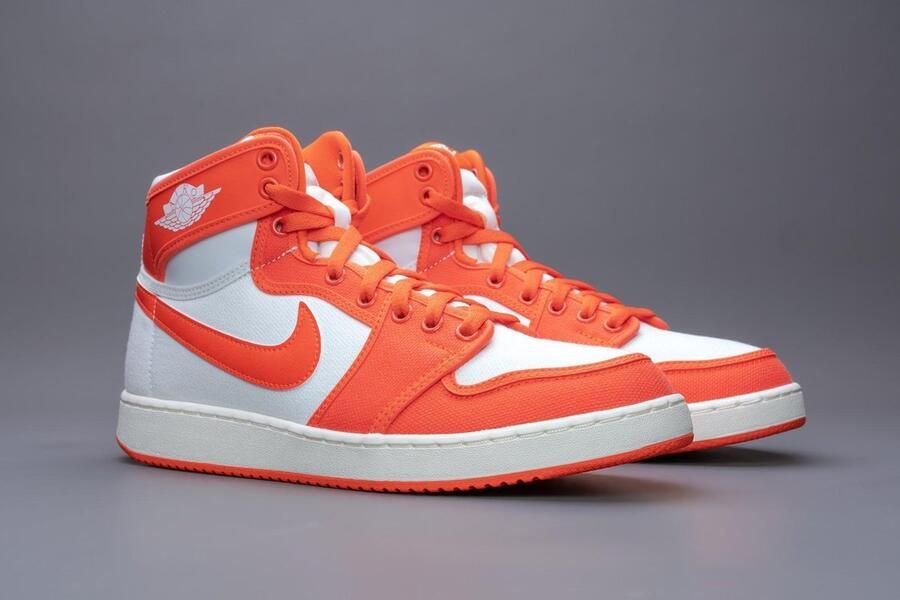 Nike Air Jordan 1 Retro AJKO Syracuse Heren Sneakers Sportschoenen Schoenen Grijs-Oranje DO5047 - Foto 8