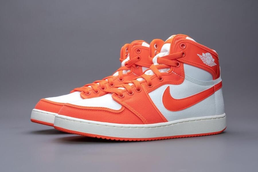 Nike Air Jordan 1 Retro AJKO Syracuse Heren Sneakers Sportschoenen Schoenen Grijs-Oranje DO5047 - Foto 9