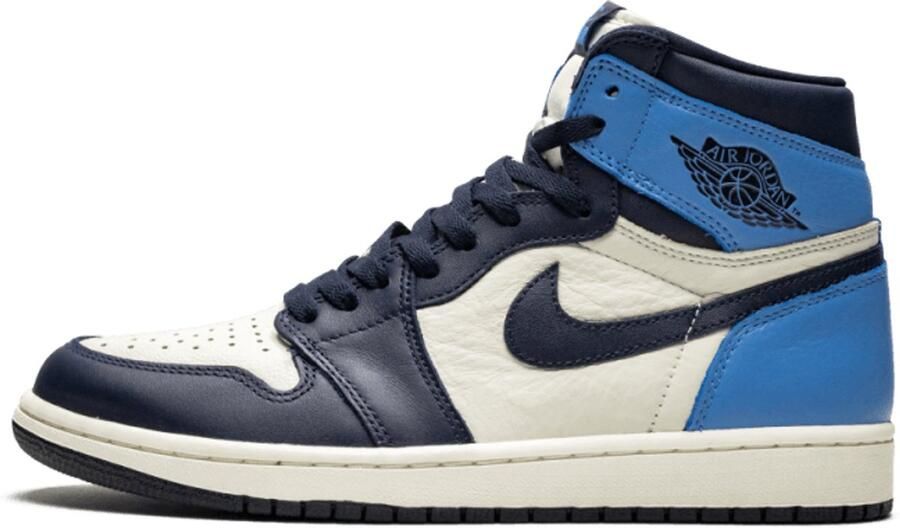 Nike Air Jordan 1 Retro High Obsidian Sneaker Wit Blauw Limited edition