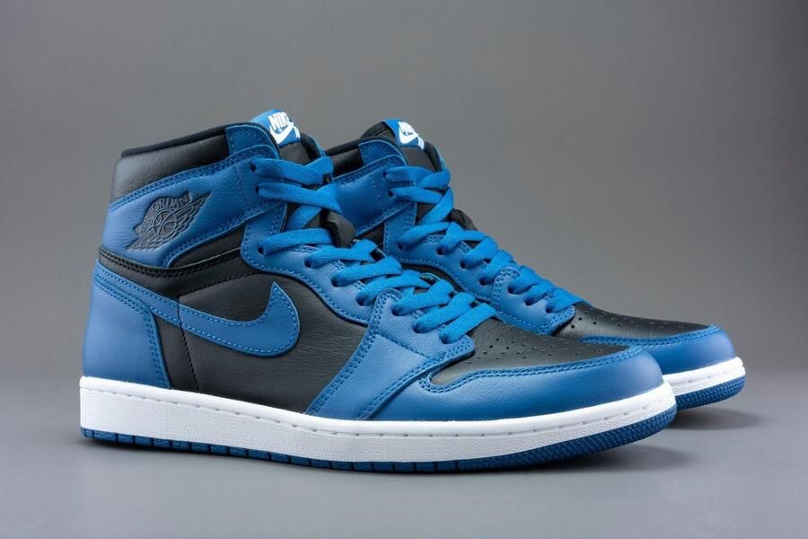 Air Jordan 1 Retro High OG 'Dark Marina Blue' 555088-404 blauw zwart wit sneakers hoog - Foto 2
