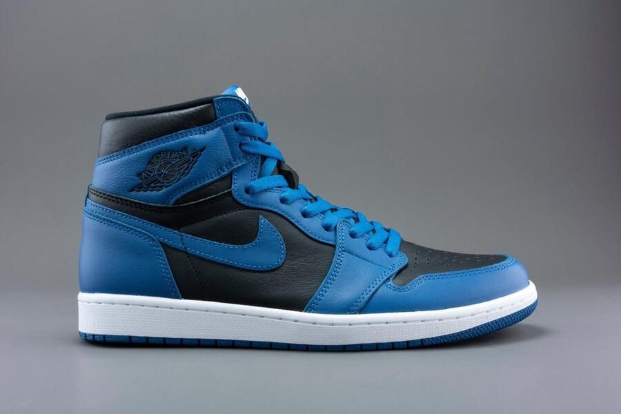 Air Jordan 1 Retro High OG 'Dark Marina Blue' 555088-404 blauw zwart wit sneakers hoog - Foto 3