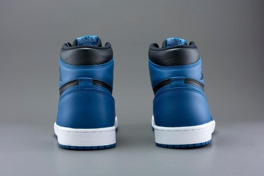 Air Jordan 1 Retro High OG 'Dark Marina Blue' 555088-404 blauw zwart wit sneakers hoog - Foto 5