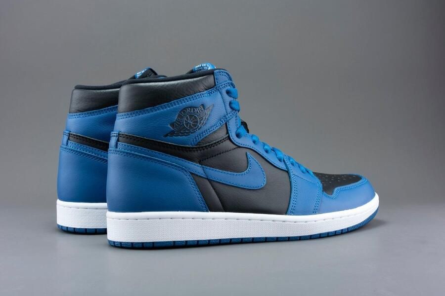 Air Jordan 1 Retro High OG 'Dark Marina Blue' 555088-404 blauw zwart wit sneakers hoog - Foto 7