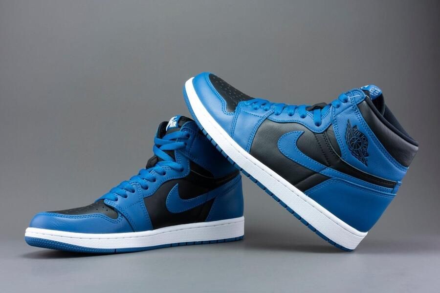 Air Jordan 1 Retro High OG 'Dark Marina Blue' 555088-404 blauw zwart wit sneakers hoog - Foto 9