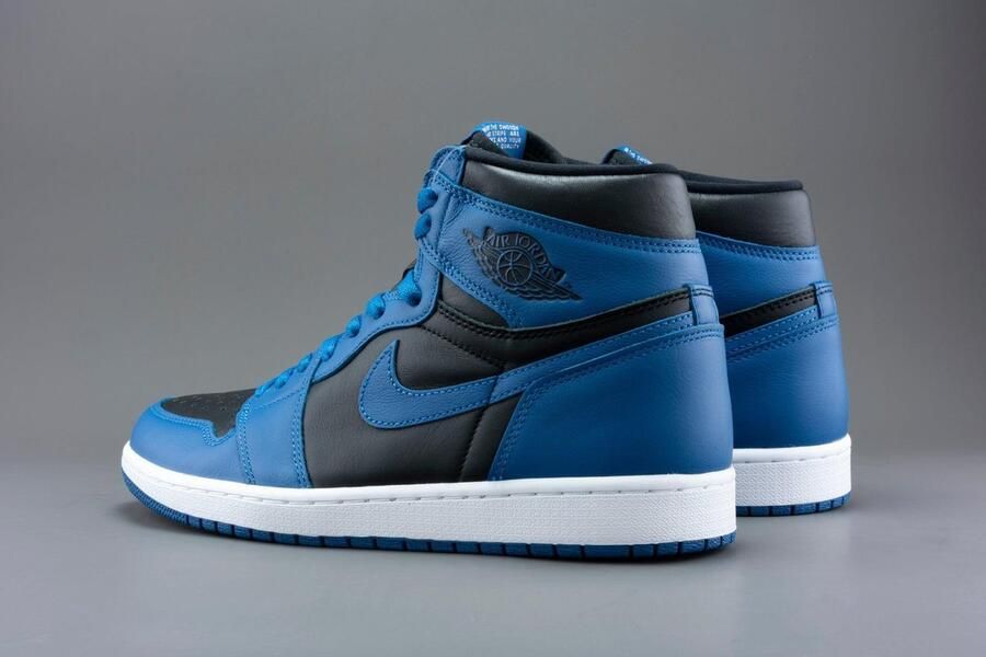 Air Jordan 1 Retro High OG 'Dark Marina Blue' 555088-404 blauw zwart wit sneakers hoog - Foto 10