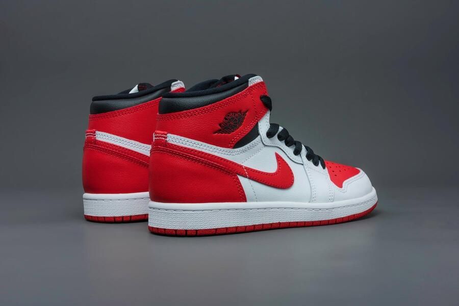 Jordan 1 Retro High Og(Ps ) White University Red Black Schoenen pre school AQ2664 161 - Foto 7