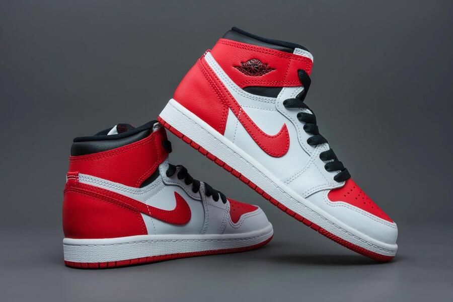 Jordan 1 Retro High Og(Ps ) White University Red Black Schoenen pre school AQ2664 161 - Foto 9