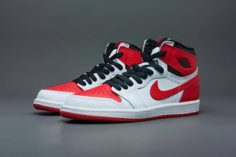 Jordan 1 Retro High Og(Ps ) White University Red Black Schoenen pre school AQ2664 161 - Foto 11