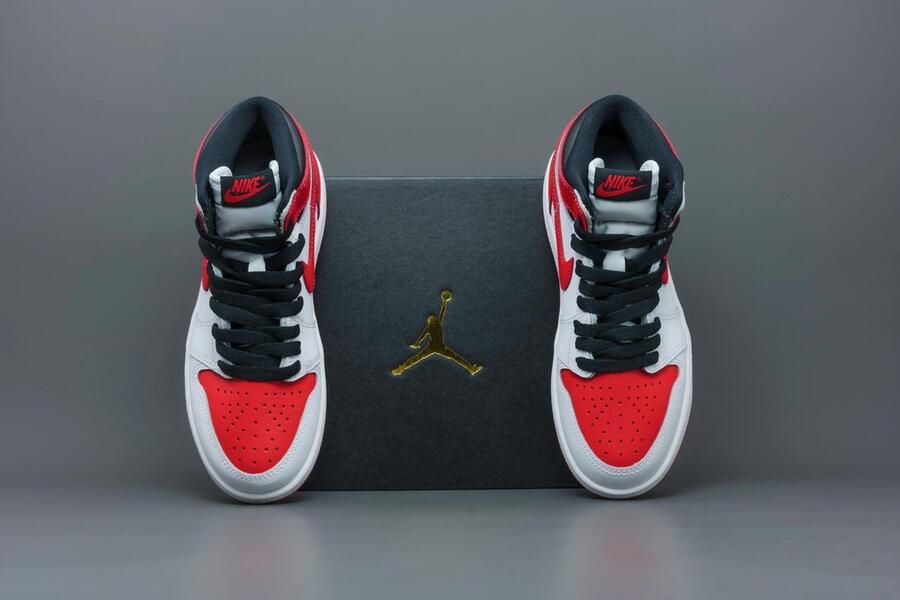 Jordan 1 Retro High Og(Ps ) White University Red Black Schoenen pre school AQ2664 161 - Foto 12