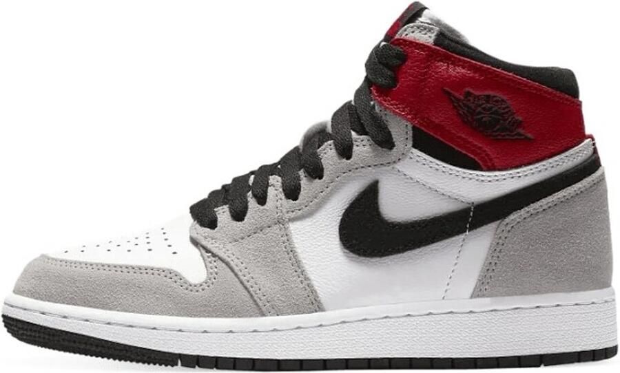 Nike Air Jordan 1 High Retro OG White Black-lt smoke grey