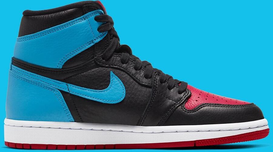 Nike Air Jordan 1 Retro High OG Sneaker Zwart Blauw Rood Limited edition