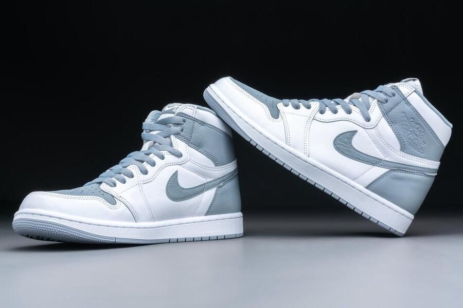 Nike Air Jordan 1 Retro High OG Stealth 555088-037 grijs wit sneakers hoog herensneakers - Foto 3