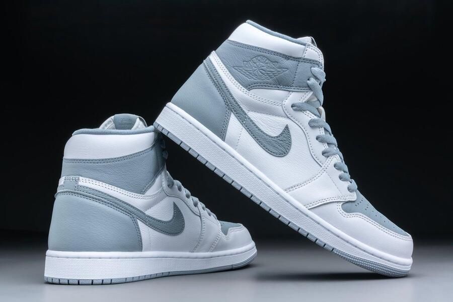 Nike Air Jordan 1 Retro High OG Stealth 555088-037 grijs wit sneakers hoog herensneakers - Foto 2