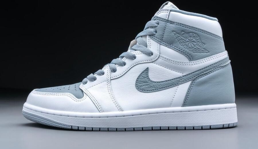 Nike Air Jordan 1 Retro High OG Stealth 555088-037 grijs wit sneakers hoog herensneakers - Foto 5