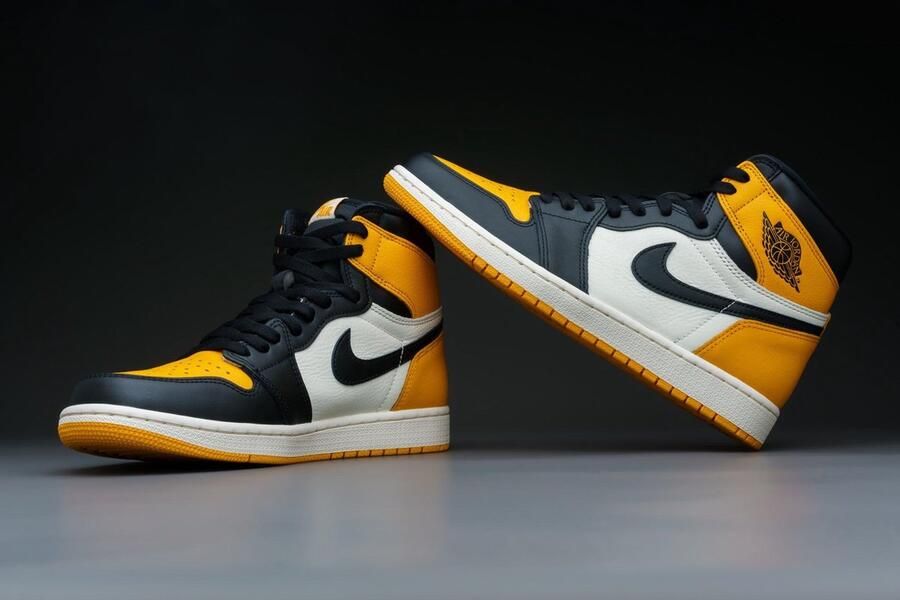 Nike Air Jordan 1 Retro High OG Yellow Toe Taxi 555088-711 GEEL Schoenen