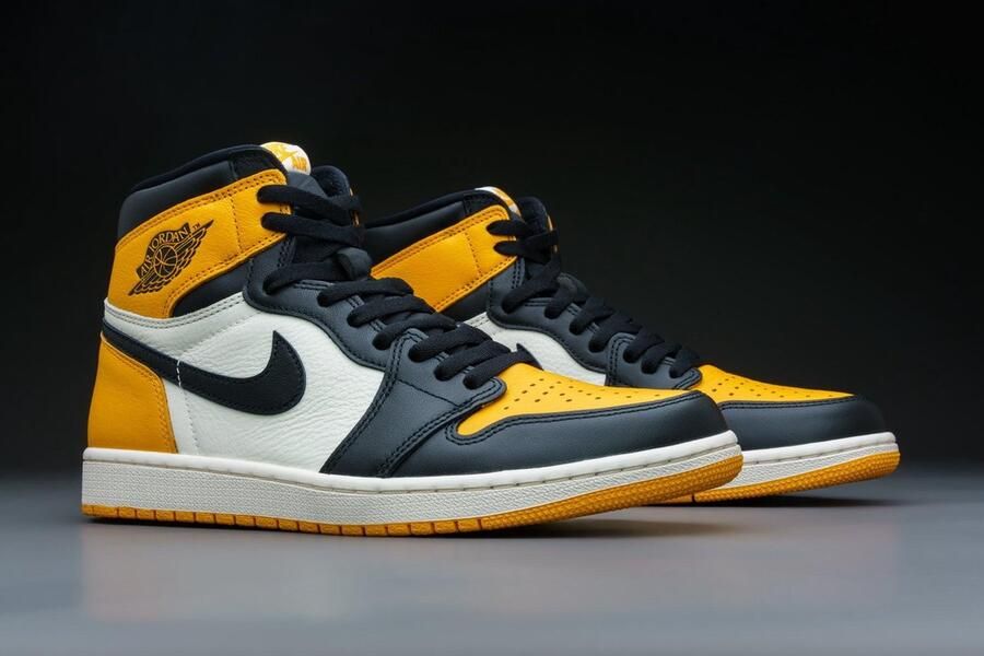 Nike Air Jordan 1 Retro High OG Yellow Toe Taxi 555088-711 GEEL Schoenen - Foto 4