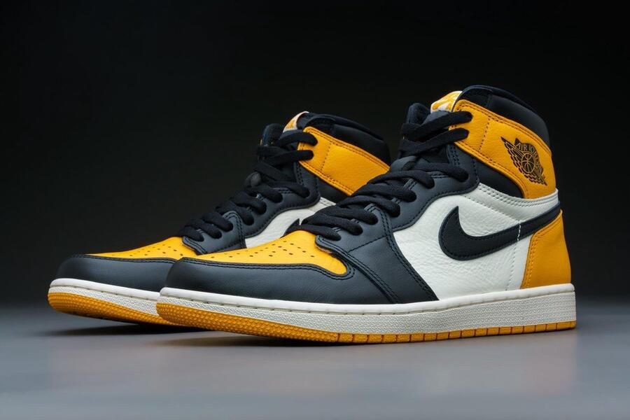 Nike Air Jordan 1 Retro High OG Yellow Toe Taxi 555088-711 GEEL Schoenen - Foto 5