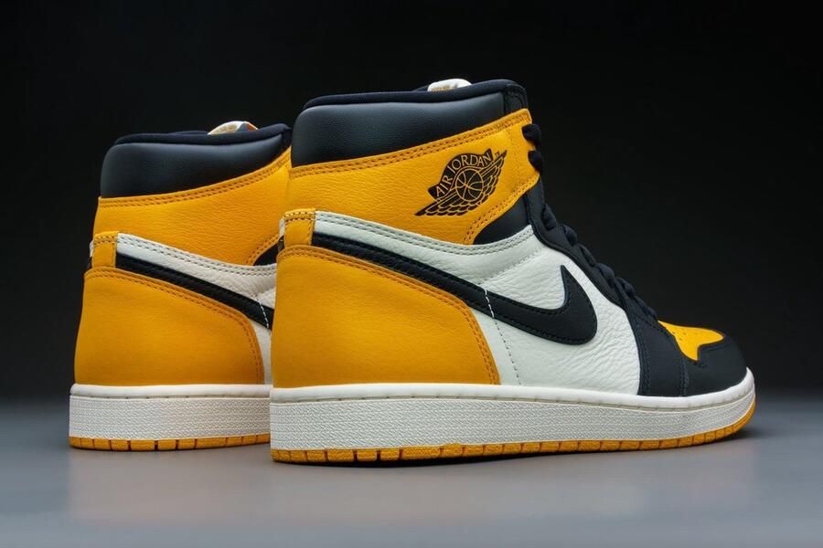 Nike Air Jordan 1 Retro High OG Yellow Toe Taxi 555088-711 GEEL Schoenen - Foto 7