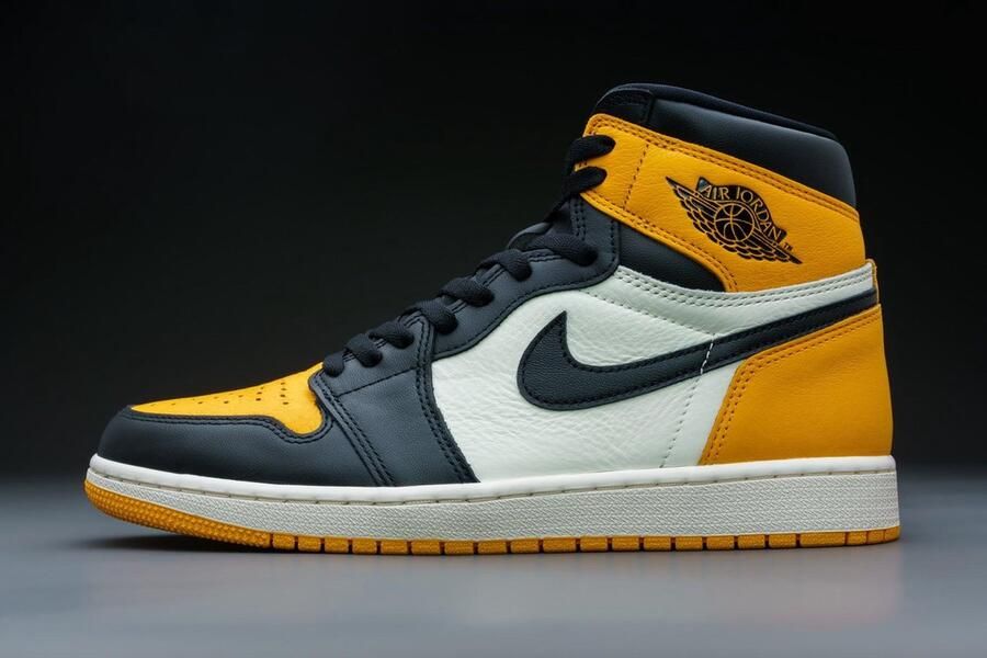 Nike Air Jordan 1 Retro High OG Yellow Toe Taxi 555088-711 GEEL Schoenen - Foto 8