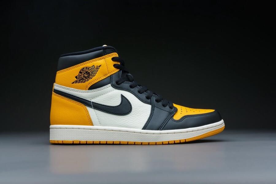 Nike Air Jordan 1 Retro High OG Yellow Toe Taxi 555088-711 GEEL Schoenen - Foto 10