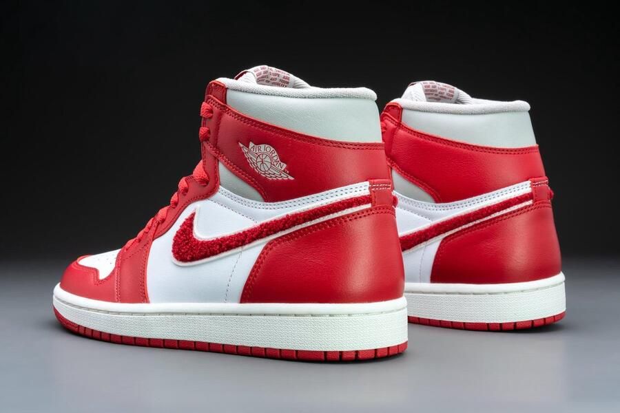 Jordan W Air 1 Retro Hi Og Lt Iron Ore Varsity Red Sail Schoenmaat 37 1 2 Sneakers DJ4891 061 - Foto 6