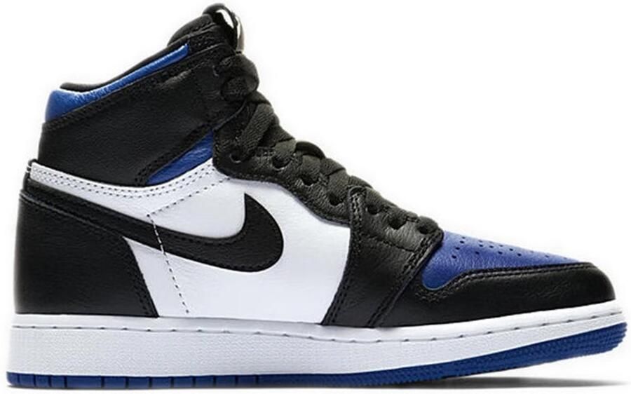 Nike Air Jordan 1 Retro High Royal Toe Sneaker Wit Zwart Blauw Limited edition