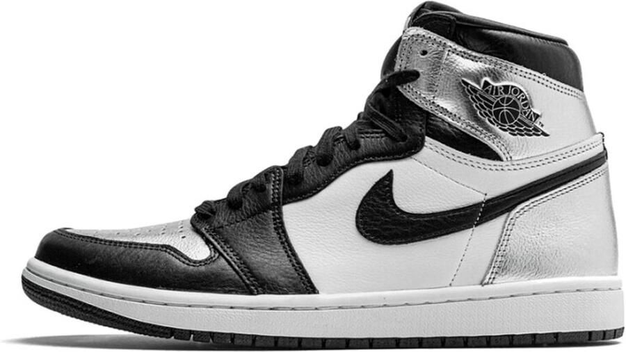 Nike Air Jordan 1 Retro High Silver Toe Sneaker Wit Zilver Zwart Limited edition - Foto 2