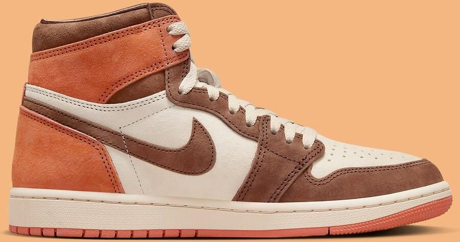 Nike Air Jordan 1 Retro High Unisex Sneaker Limited Edition Bruin Beige Wit