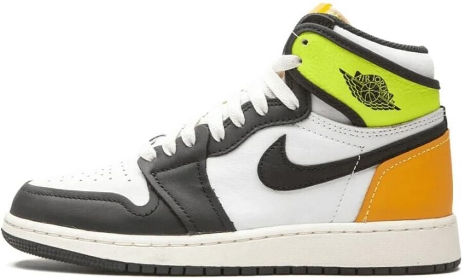 Nike Air Jordan 1 Retro High 'White Black Volt University Gold' (GS)