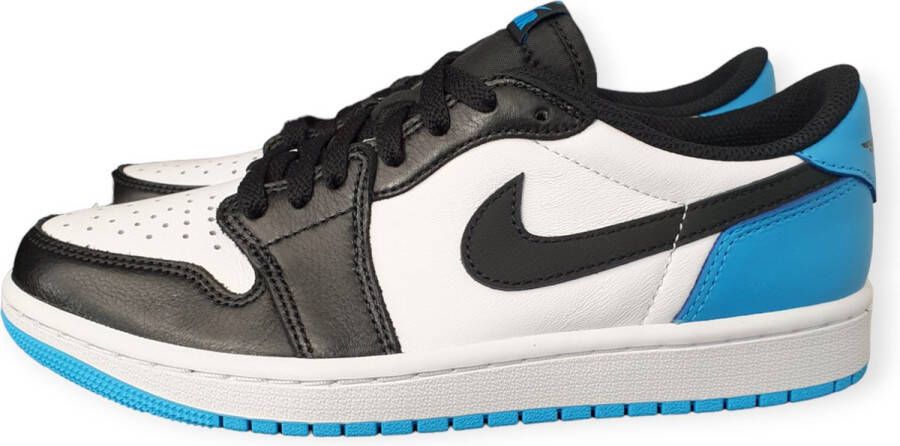 Jordan Wmns Air 1 Retro Low Og White Dk Powder Blue Black Schoenmaat 36 1 2 Sneakers CZ0775 104 - Foto 2