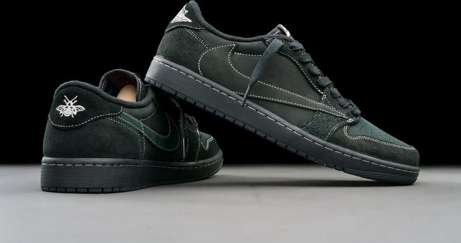 Nike Air Jordan wmns Air Jordan 1 Retro Low OG SP Travis Scott Black Phantom DM7866-001 ZWART - Foto 4