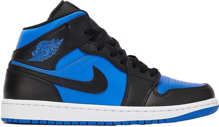 Nike Air Jordan 1 Sneaker Mid Black Royal Blue Schoenmaat EU