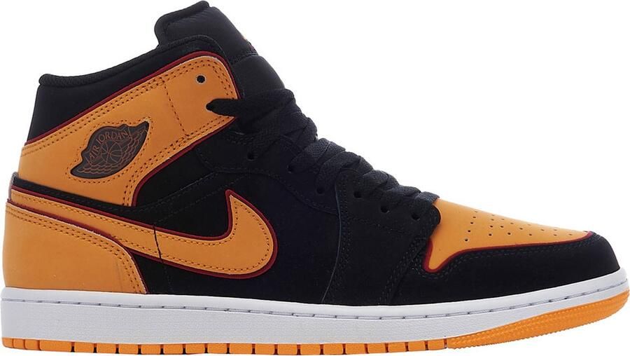 Nike Air Jordan 1 Sneaker Mid SE Black Vivid Orange Schoenmaat EU