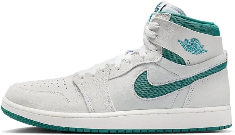 Jordan Herenschoenen Air 1 Zoom CMFT 2 Summit White Oxidised Green Bicoastal- Heren Summit White Oxidised Green Bicoastal