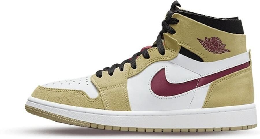Jordan AIR 1 MID ZOOM CMFT Barcelona Patterns Sneakers Schoenen Leer Neutral-Olive CT0978 - Foto 3