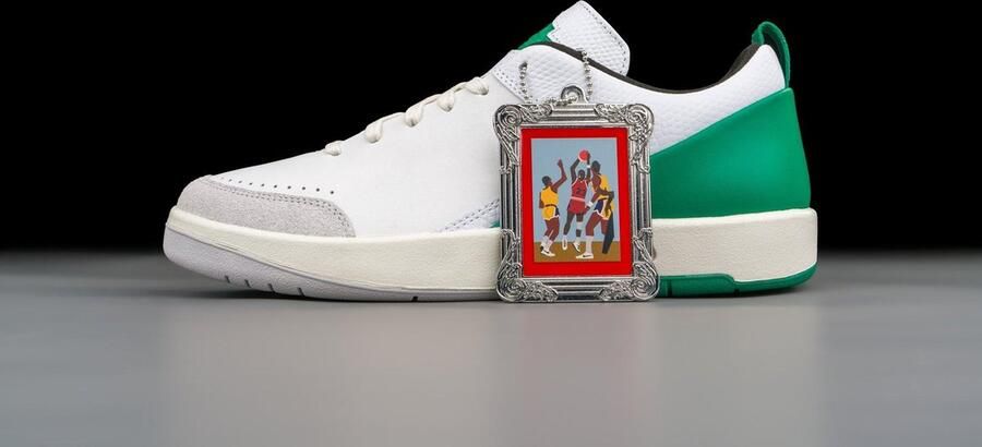 Jordan Wmns Air 2 Retro Low Se X Nina Chanel White Malachite Neutral Grey Sail Schoenmaat 43 Sneakers DQ0560 160 - Foto 10