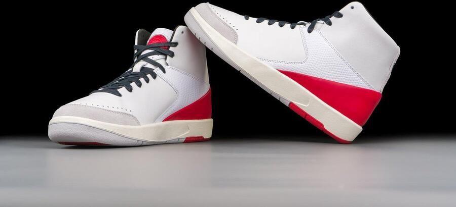 Jordan Wmns Air 2 Retro Se X Nina Chanel White Gym Red White Gym Red Schoenmaat 40 1 2 Sneakers DQ0558 160 - Foto 12