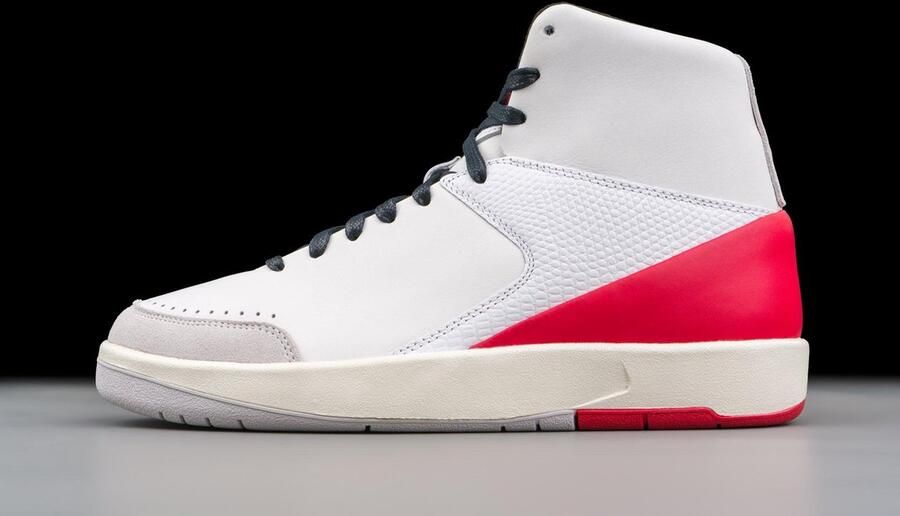 Jordan Wmns Air 2 Retro Se X Nina Chanel White Gym Red White Gym Red Schoenmaat 40 1 2 Sneakers DQ0558 160 - Foto 3