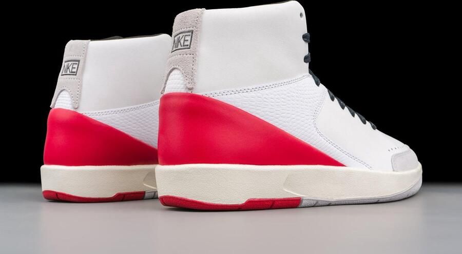 Jordan Wmns Air 2 Retro Se X Nina Chanel White Gym Red White Gym Red Schoenmaat 40 1 2 Sneakers DQ0558 160 - Foto 6