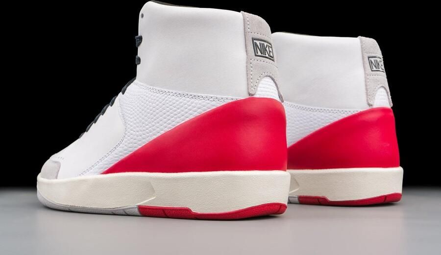 Jordan Wmns Air 2 Retro Se X Nina Chanel White Gym Red White Gym Red Schoenmaat 40 1 2 Sneakers DQ0558 160 - Foto 2