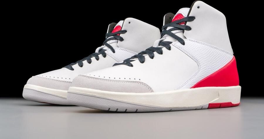 Jordan Wmns Air 2 Retro Se X Nina Chanel White Gym Red White Gym Red Schoenmaat 40 1 2 Sneakers DQ0558 160 - Foto 7