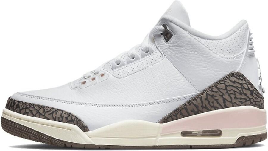 Jordan Wmns Air 3 Retro White Dark Mocha Atmosphere Sail Schoenmaat 37 1 2 Sneakers CK9246 102 - Foto 4