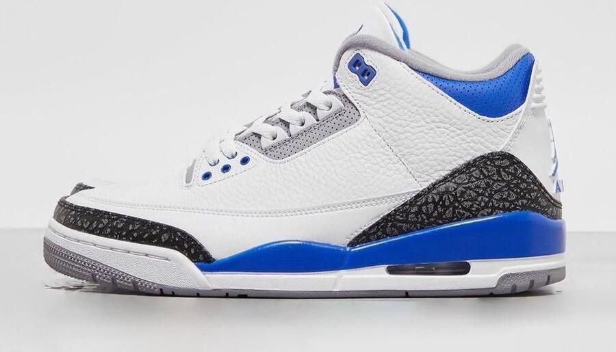 Jordan Nike Air 3 Retro 'White Racer Blue Black' - Foto 9
